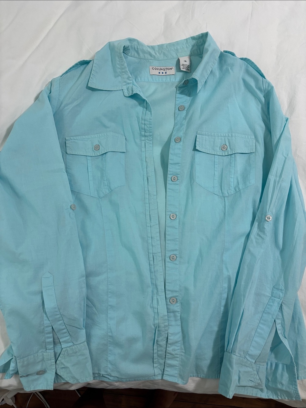 Covington Light Blue Women's Button-Down Shirt